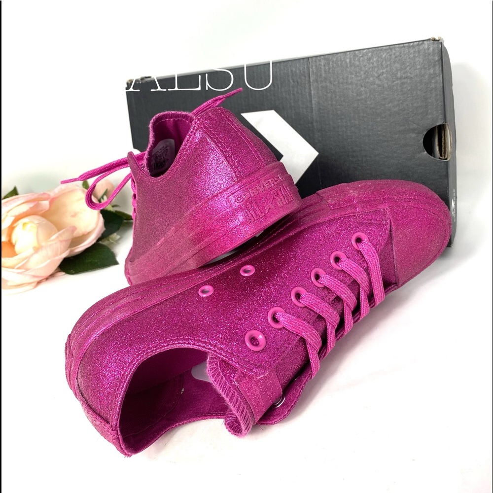 Converse Ctas Low Top Fuchsia Red W AUTHENTIC - Picture 6 of 7